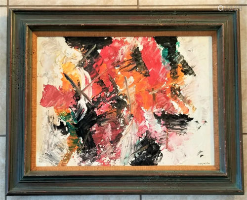 Jean-Paul Riopelle Oil Canvas