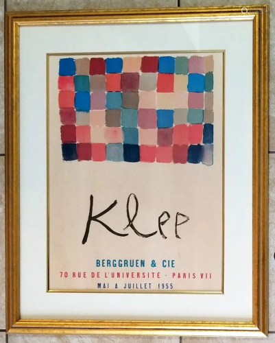 Vtg Paul Klee Mai A Juillet 1955 Lithograph