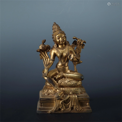 A Gilt Bronze Figure of Buddha