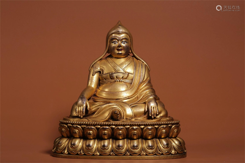 A Gilt Bronze Figure of Buddha