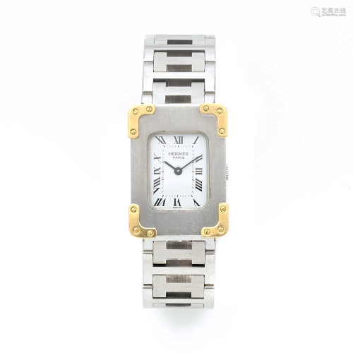 HERMES CROIX JULES A stainless steel and gold plated