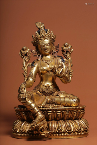 A Gilt Bronze Figure of Buddha