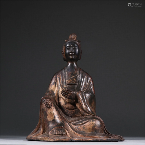 A Bronze Figure of Guanyin