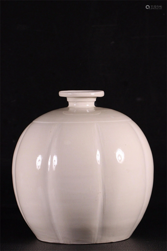 A Chinese Melon Shaped Vase