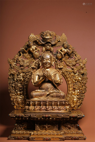 A Gilt Bronze Figure of Buddha