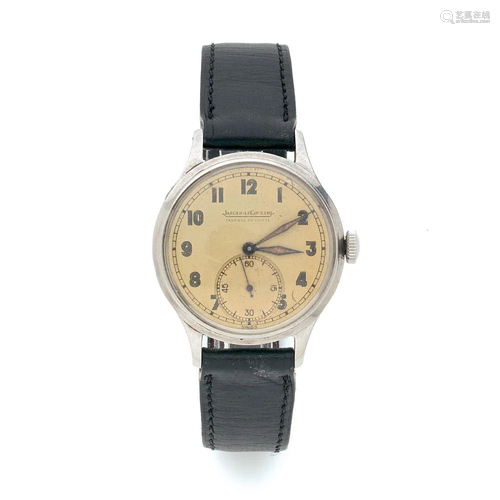 JAEGER LECOULTRE ANNEES 50 Montre bracelet en acier sur