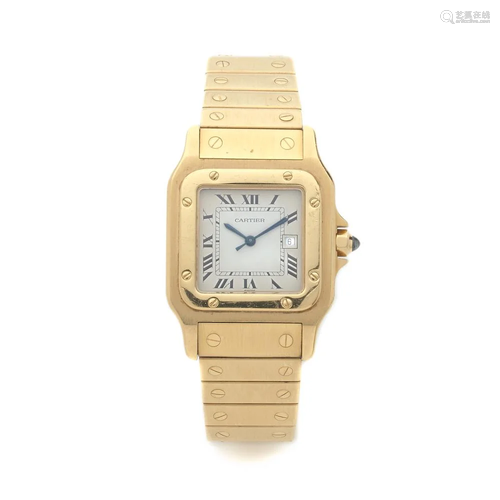 CARTIER SANTOS VENDUE EN 1979 Montre bracelet en or