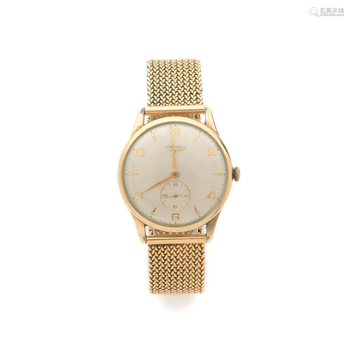 LONGINES Montre bracelet en métal doré sur or