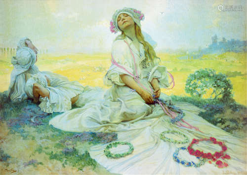 Alfons Maria Mucha 波西米亚之歌 版画