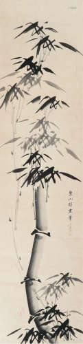 黄檗大成（1709-1784） 墨竹 立轴 水墨纸本
