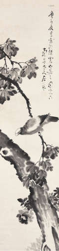 高凤翰（1683-1749） 水墨花鸟 立轴 水墨纸本
