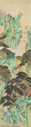 董邦达（1696-1769） 云隐僊居 立轴 设色绢本