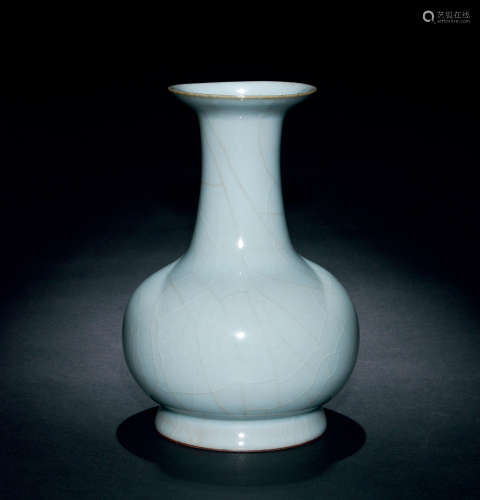 清代（1644～1911） 仿官窑长颈瓶