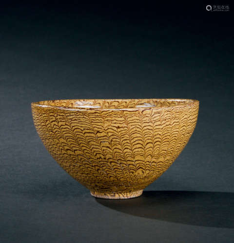 宋代（960～1279） 绞胎碗