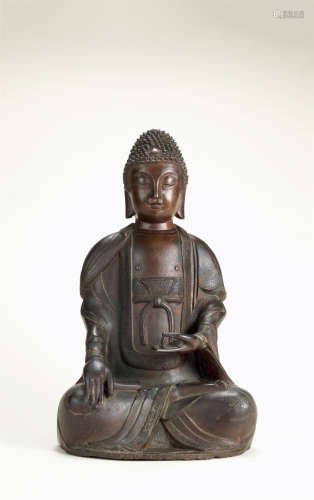 明代（1368～1644） 铜释迦牟尼佛座像