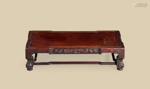 清代（1644～1911） 红木灵芝纹长方桌