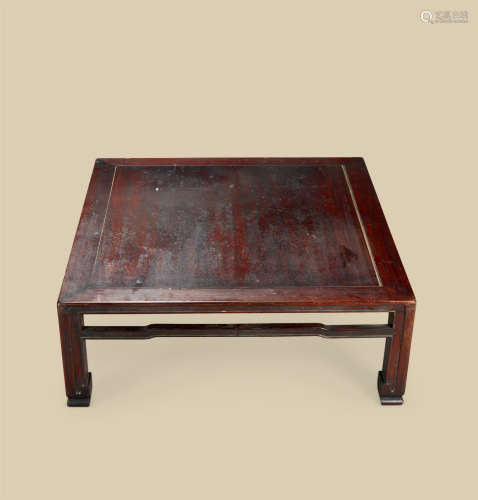 清代（1644～1911） 红木四方折迭桌