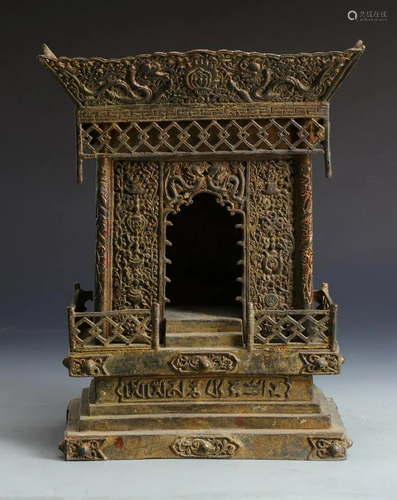 GILT BRONZE BABAO PATTERN PAGODA