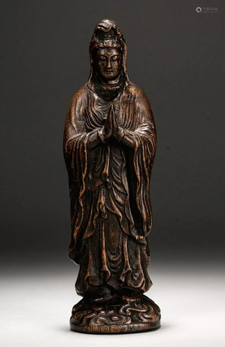 CHENXIANG WOOD GUANYIN BUDDHA STATUE