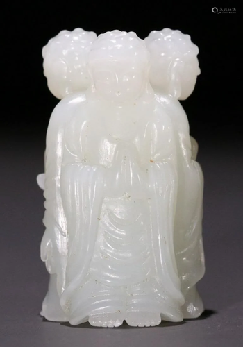 HETIAN JADE BUDDHA PENDANT