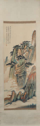 A Hu yefo's landscape painting