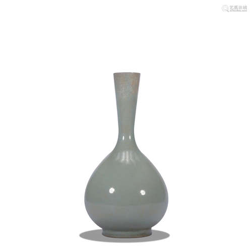 A celadon-glazed vase