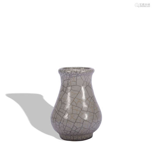 A officer glazed vase