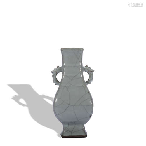 A officer glazed vase