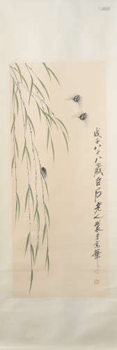 A Qi baishi's worm painting