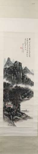 A Huang binhong's landscape painting