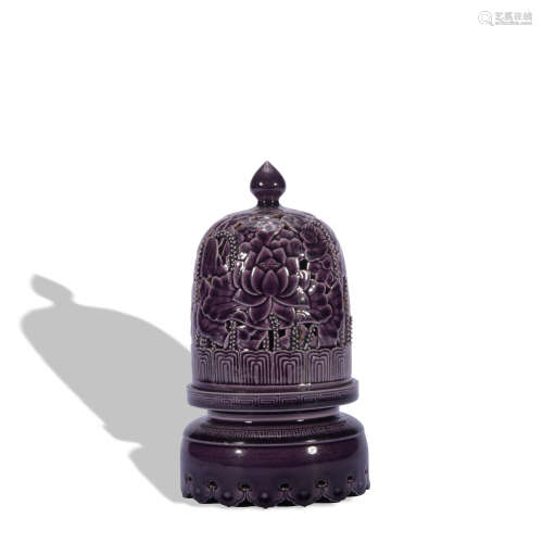 A purple glazed Lantern