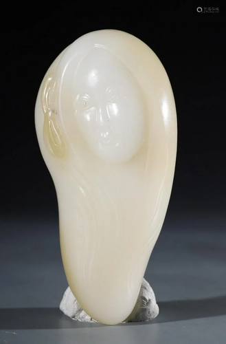 HETIAN JADE FIGURE PATTERN PENDANT