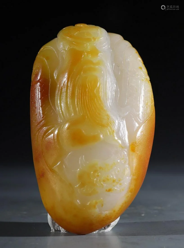 HETIAN JADE GUANGONG PATTERN PENDANT