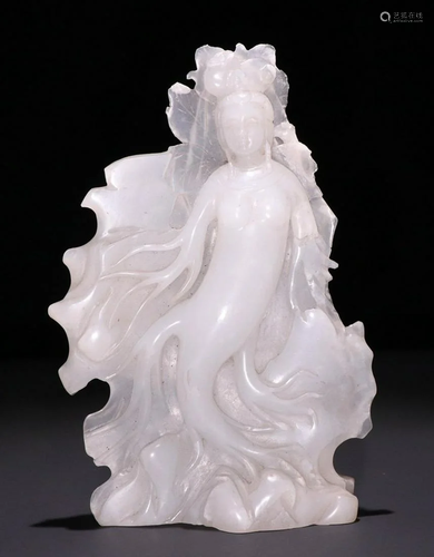 HETIAN JADE FIGURE PENDANT