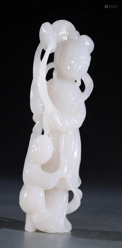 HETIAN JADE FIGURE STATUE