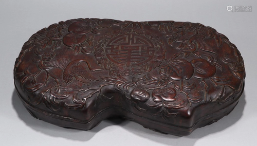 QIANLONG MARK CHENXIANG WOOD AUSPICIOUS P…