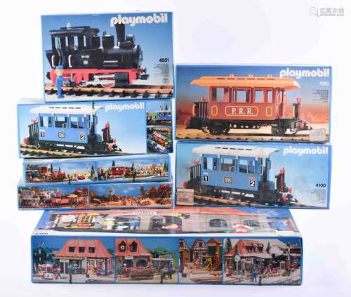 Konvolut Playmobil Eisenbahn | A group of Playmobil railroad