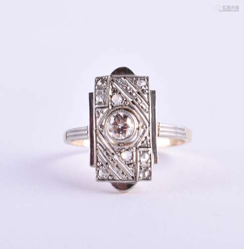 Damen-Brillantring Art déco um 1920 | Ladies brilliant ring ...