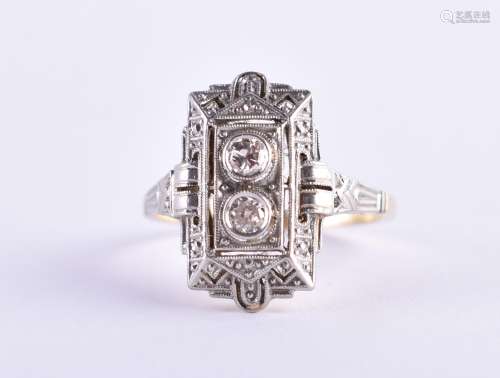 Damen-Brillantring Art déco um 1920 | Ladies brilliant ring ...