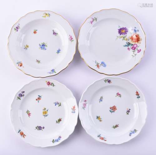 Vier Teller Meissen | Four plates Meissen