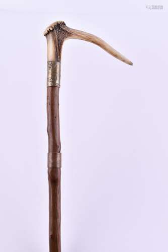 Jagdgehstock um 1900 | Hunting stick around 1900