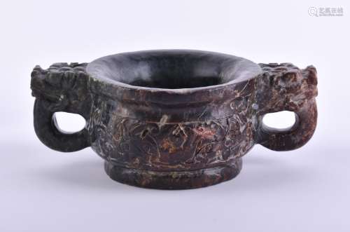 Jadegefäß China Qing Dynastie | Jade vessel China Qing dynas...