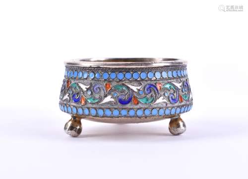 Cloisonne Saliere | Cloisonne salt cellar