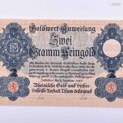 wertbeständiges Notgeld Düsseldorf 1923 | Emergency money Dü...