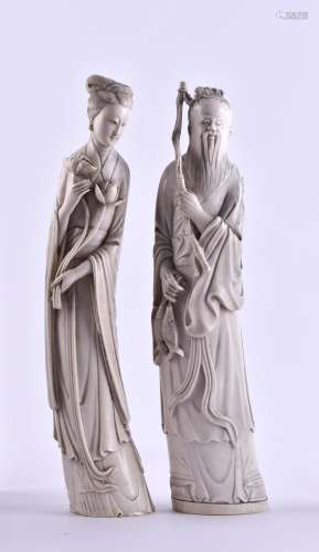Figurenpaar China Qing Dynastie | Pair of figures from China...