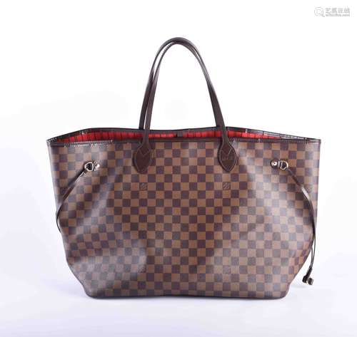 Louis Vuitton Neverfull MM Damier Schultertasche | Louis Vui...