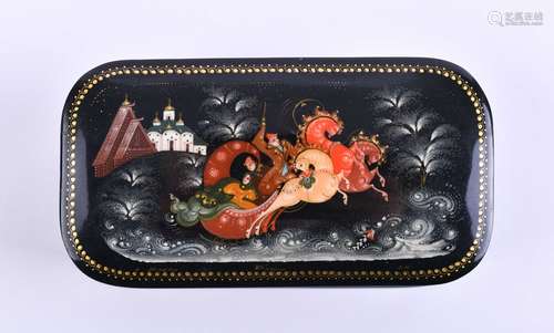 Lackdose Russland 20 Jhd. | Lacquer box Russia 20th century