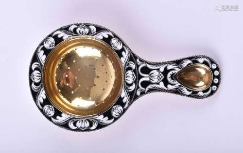 Emaille-Teesieb Russland | Enamel tea strainer Russia