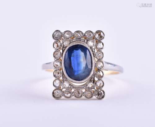 Saphir Brillant Ring | Sapphire brilliant ring