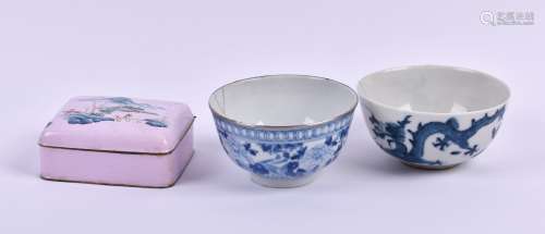 Konvolut China Qing Dynastie | A group of porcelain China Qi...